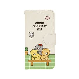 S2B KAKAO FRIENDS CHOONSIK ORDINARY DAY Galaxy – Clear Floral Print, Slim Wallet Design, Magnetic Closure - Made in Korea